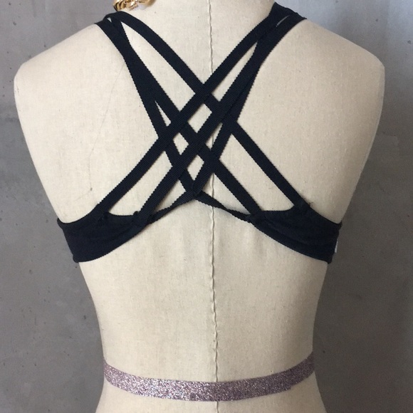 Strappy Black Bralette - Picture 3 of 3
